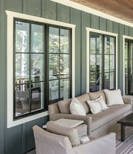 Modern energy-efficient replacement windows installed on a Lino Lakes MN home