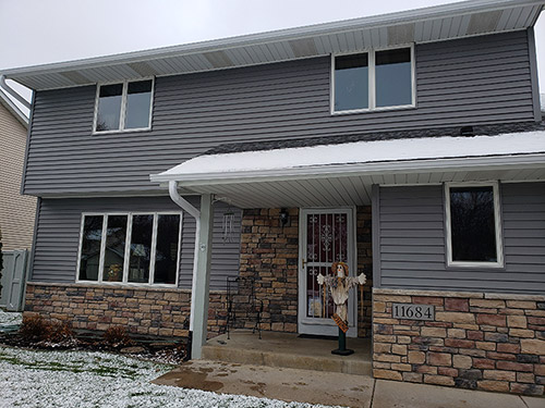Energy-efficient double-pane window installation in a Plymouth, MN home with advanced Low-E glazing