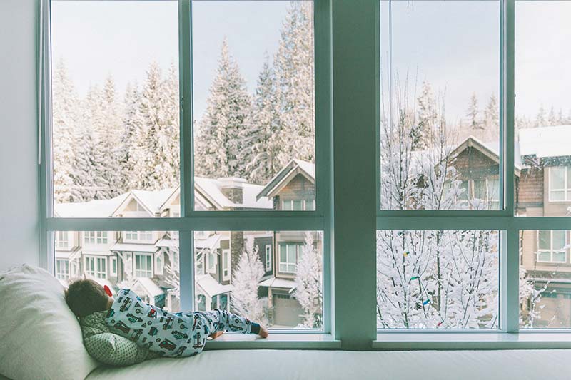 Energy-efficient double-pane window installation in St. Louis Park, MN home for winter comfort